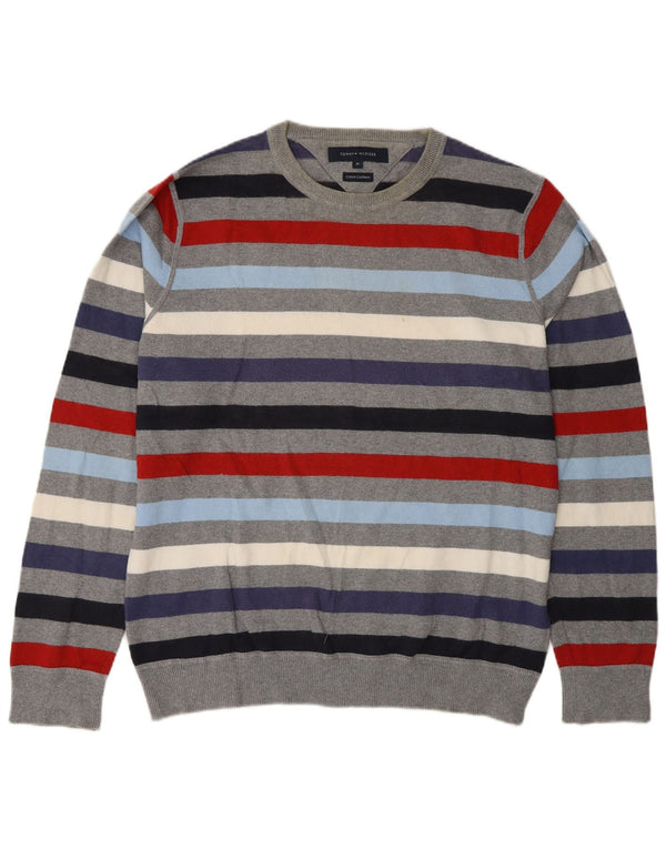 Ανδρικό πουλόβερ Tommy Hilfiger Crew Neck Jumper Μεσαίο Πολύχρωμο Ριγέ
