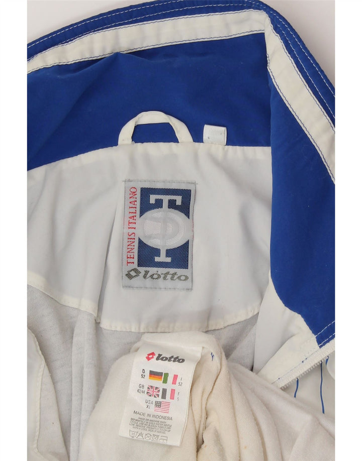 Ανδρική φόρμα γυμναστικής LOTTO Top Jacket UK 42/44 XL White Colourblock
