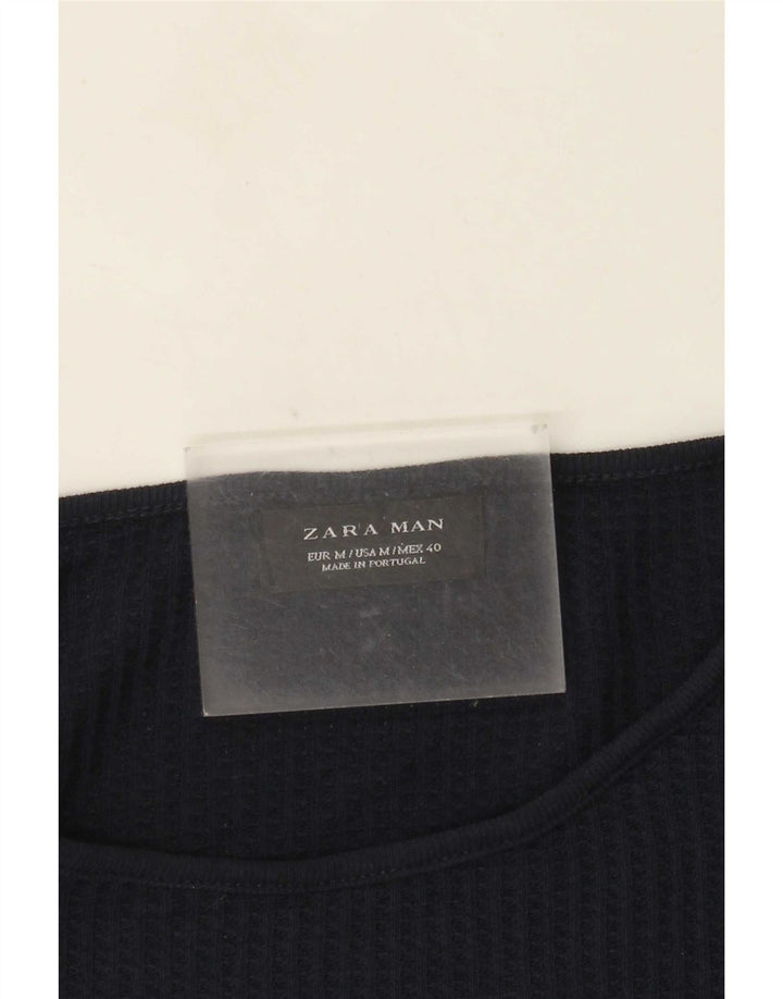 Ανδρικό πουλόβερ Zara Boat Neck Jumper Medium Navy Blue