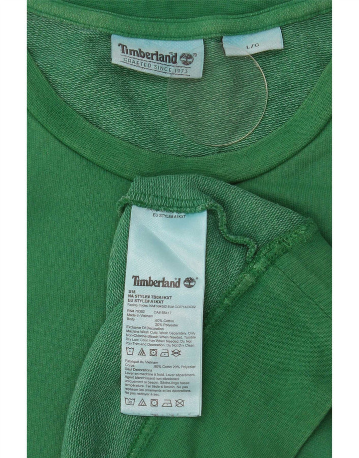 Ανδρικό φούτερ Timberland Jumper Μεγάλο Πράσινο Βαμβακερό