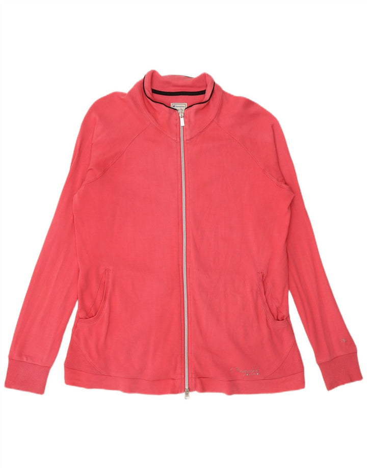 Champion Womens Easy Fit Top Jacket UK 14 Medium Pink