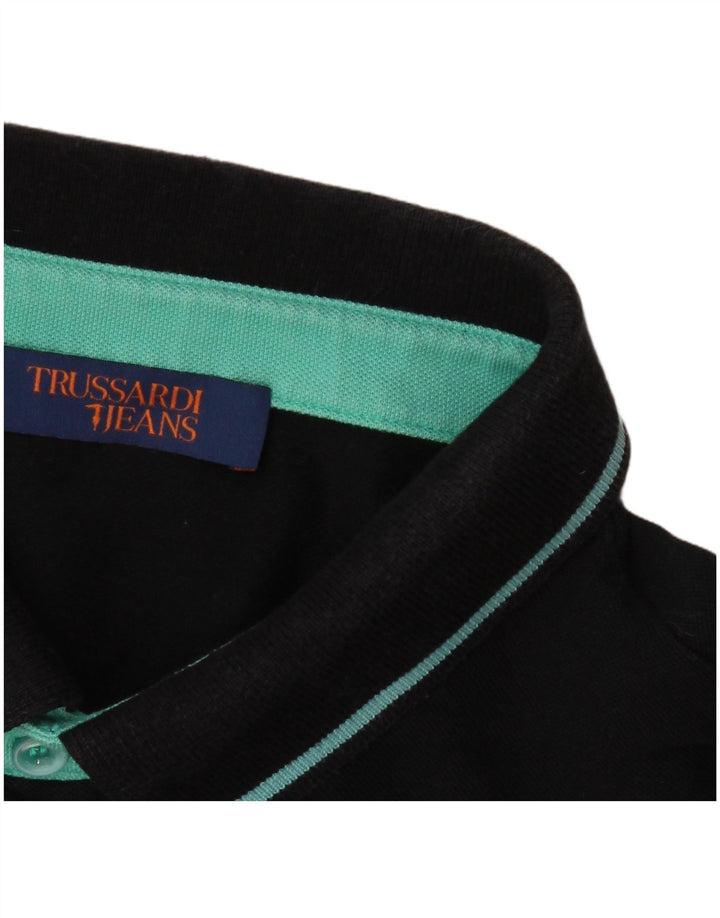 Ανδρικό πουκάμισο πόλο Trussardi Jeans XL Μαύρο