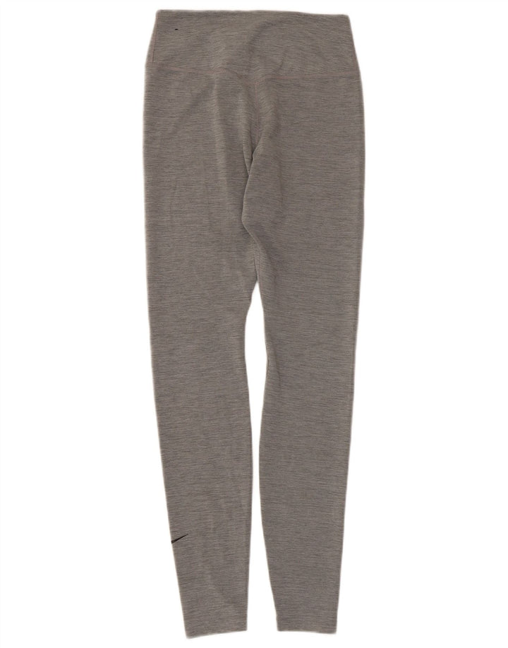 Γυναικεία κολάν Nike Dri Fit UK 8 Small Grey Flecked Polyester