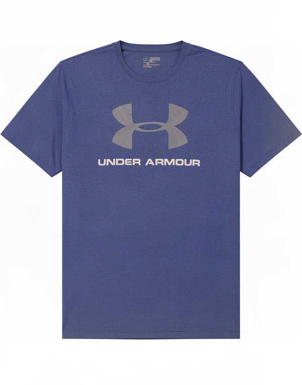 Under Armour Mens Heat Gear Graphic T-Shirt Top 2XL Blue