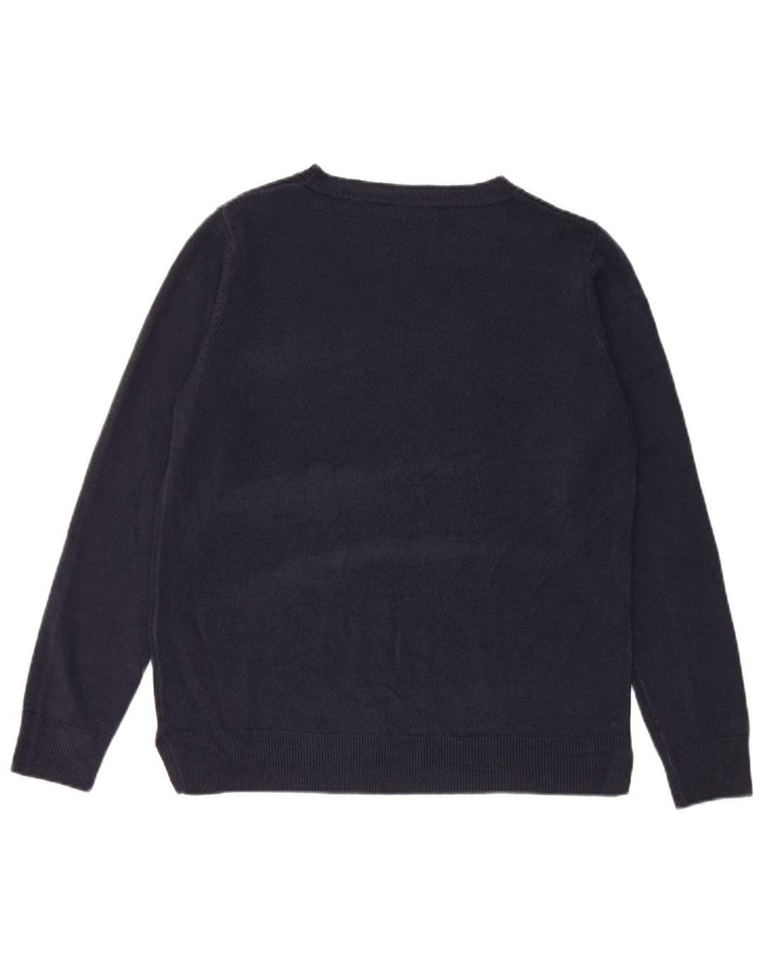 Marks & Spencer Γυναικείο πουλόβερ με λαιμό σκάφος UK 14 Medium Navy Blue