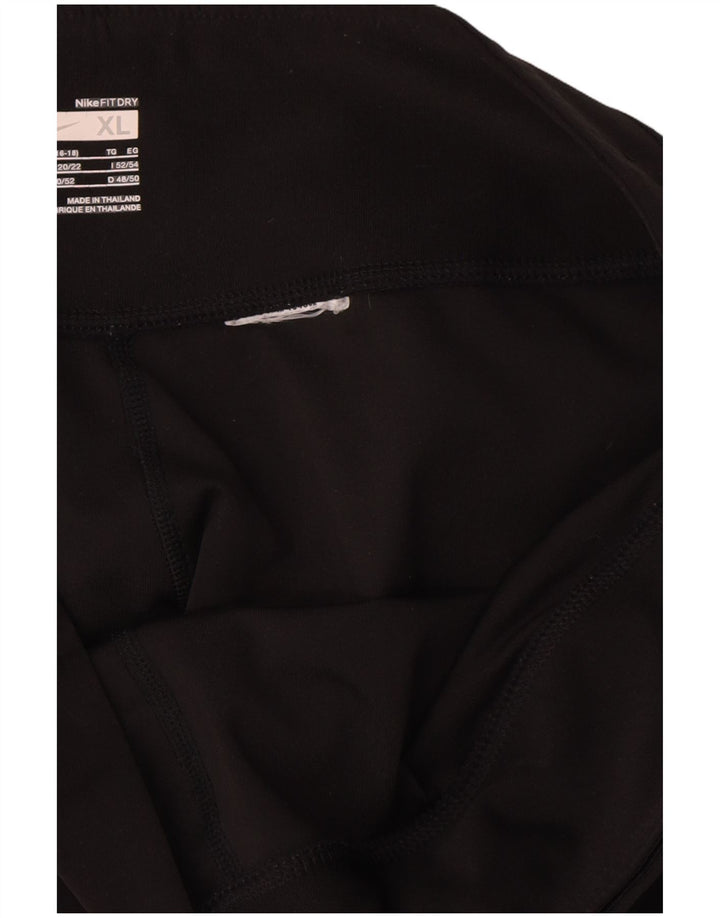 Nike Γυναικεία κολάν Capri UK 20/22 XL Μαύρο