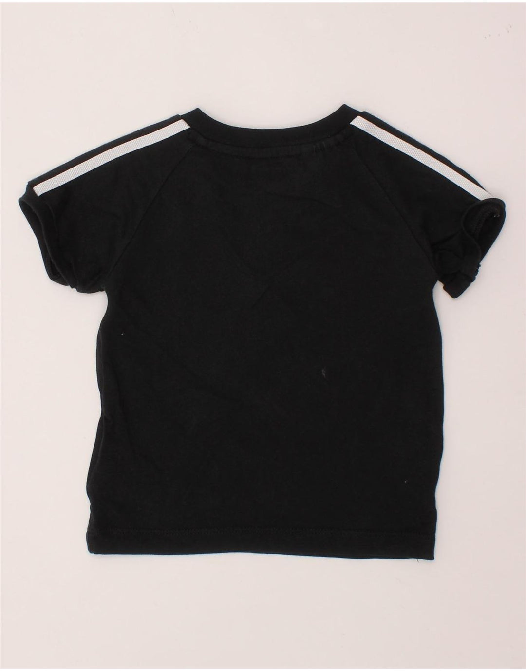 ADIDAS Baby Boys T-Shirt Top 6-9 Μηνών Μαύρο Βαμβακερό