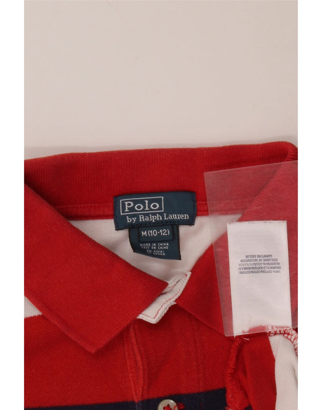 POLO RALPH LAUREN Αγόρια πουκάμισο πόλο 10-11 ετών Μεσαίο πολύχρωμο ριγέ