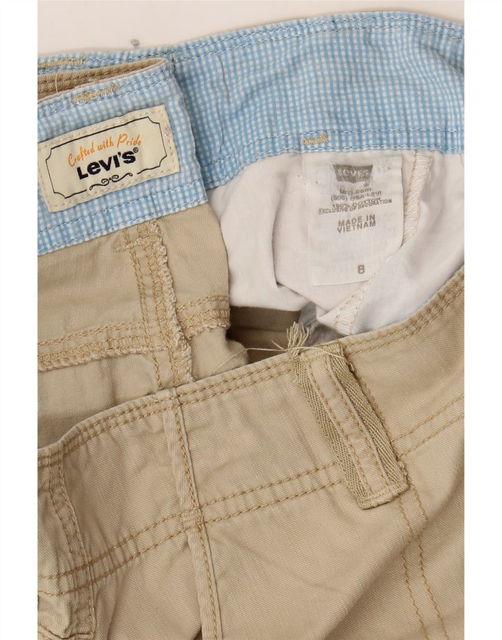 LEVI'S Womens Bermuda Cargo Shorts US 8 Medium W32  Beige Cotton Vintage Levi's and Second-Hand Levi's from Messina Hembry 