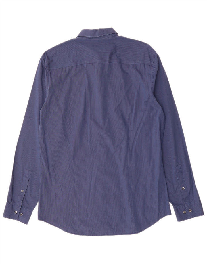 Ανδρικό πουκάμισο CALVIN KLEIN Νούμερο 15 15 1/2 Βαμβακερό μεσαίο μπλε ναυτικό