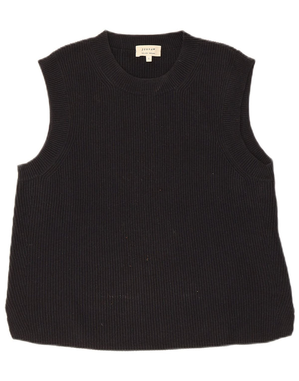 JIGSAW Γυναικείο γιλέκο Tank Top UK 10 Small Black Cotton