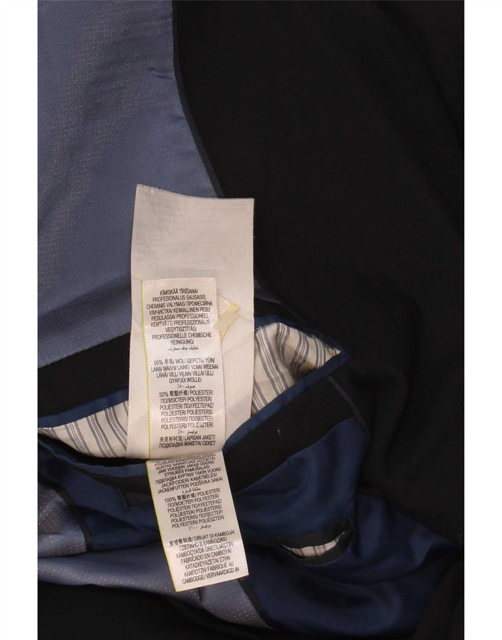 Marks & Spencer Ανδρικό μπλέιζερ με 2 κουμπιά μπουφάν UK 38 Medium Navy Blue Wool