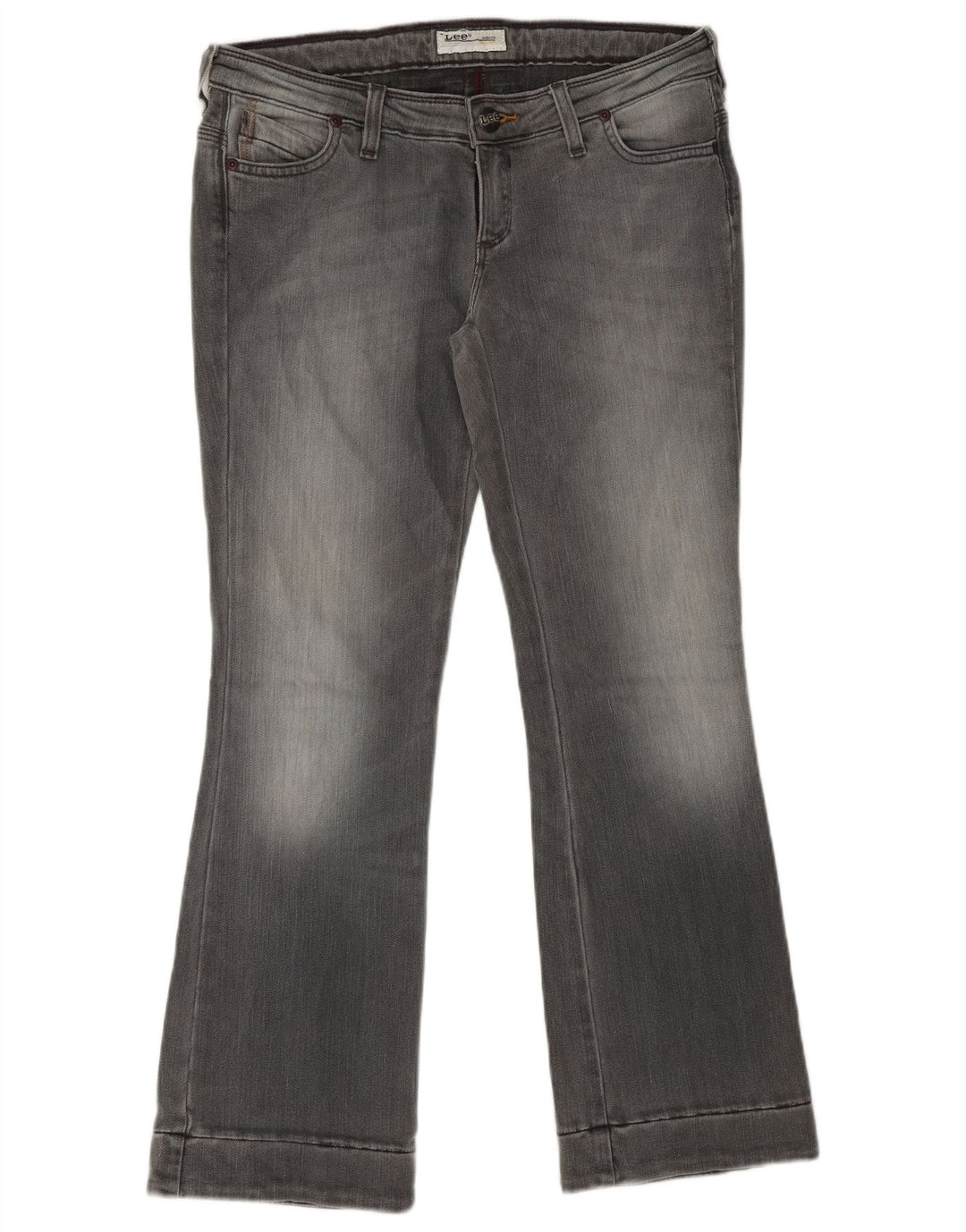 LEE Womens Bliss Crop Bootcut Jeans W29 L28 Γκρι βαμβακερό