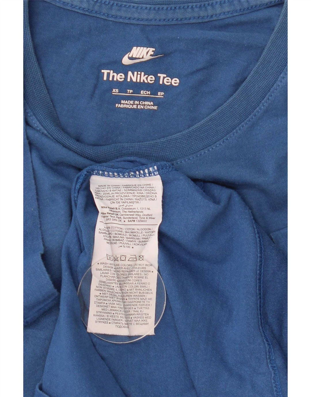 Ανδρικό T-Shirt Nike XS Μπλε βαμβακερό