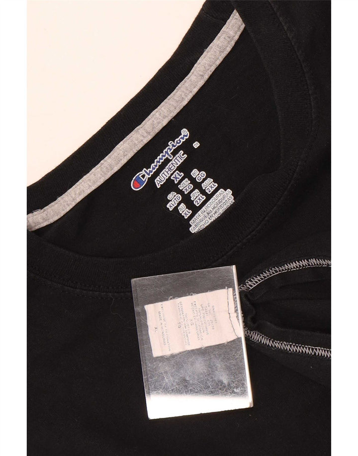 Ανδρικό T-Shirt Champion Top XL Μαύρο βαμβακερό