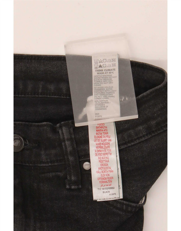 Marks & Spencer Ανδρικό Slim Jeans W34 L31 Μαύρο βαμβακερό