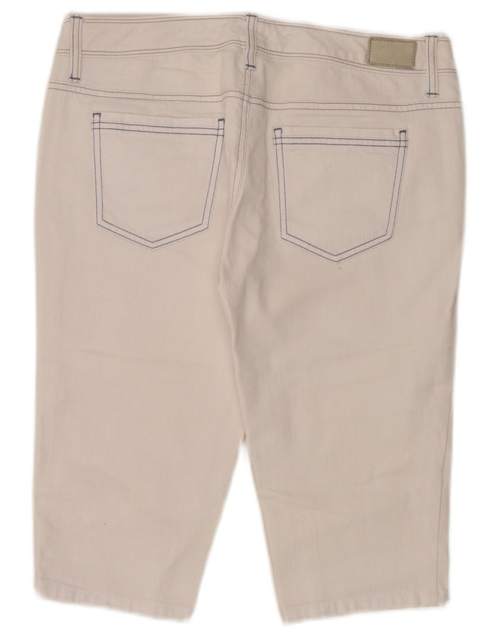 Tommy Hilfiger Γυναικείο βερμούδα τζιν σορτς US 8 μεσαίο W32 λευκό βαμβακερό
