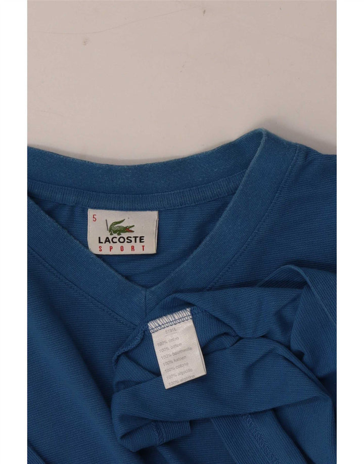 Ανδρικό T-Shirt Lacoste Top Size 5 Μεγάλο Μπλε Βαμβακερό