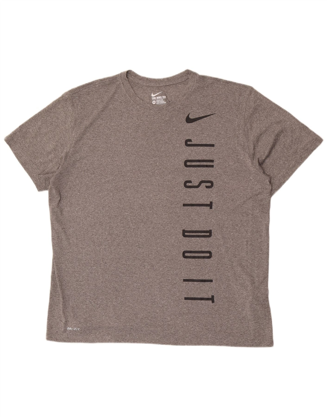 Ανδρικό γραφικό μπλουζάκι Nike Dri Fit Top 2XL Grey Polyester