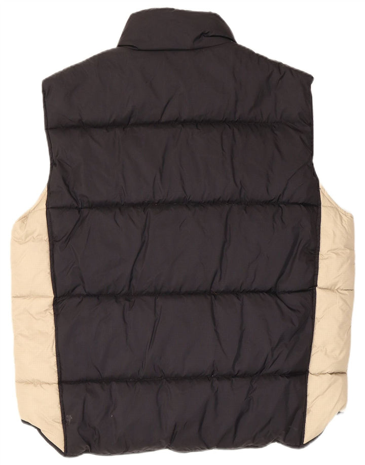 Multiblu Ανδρικό padded Gilet UK 38 Medium Black Colorblock Πολυαμίδιο