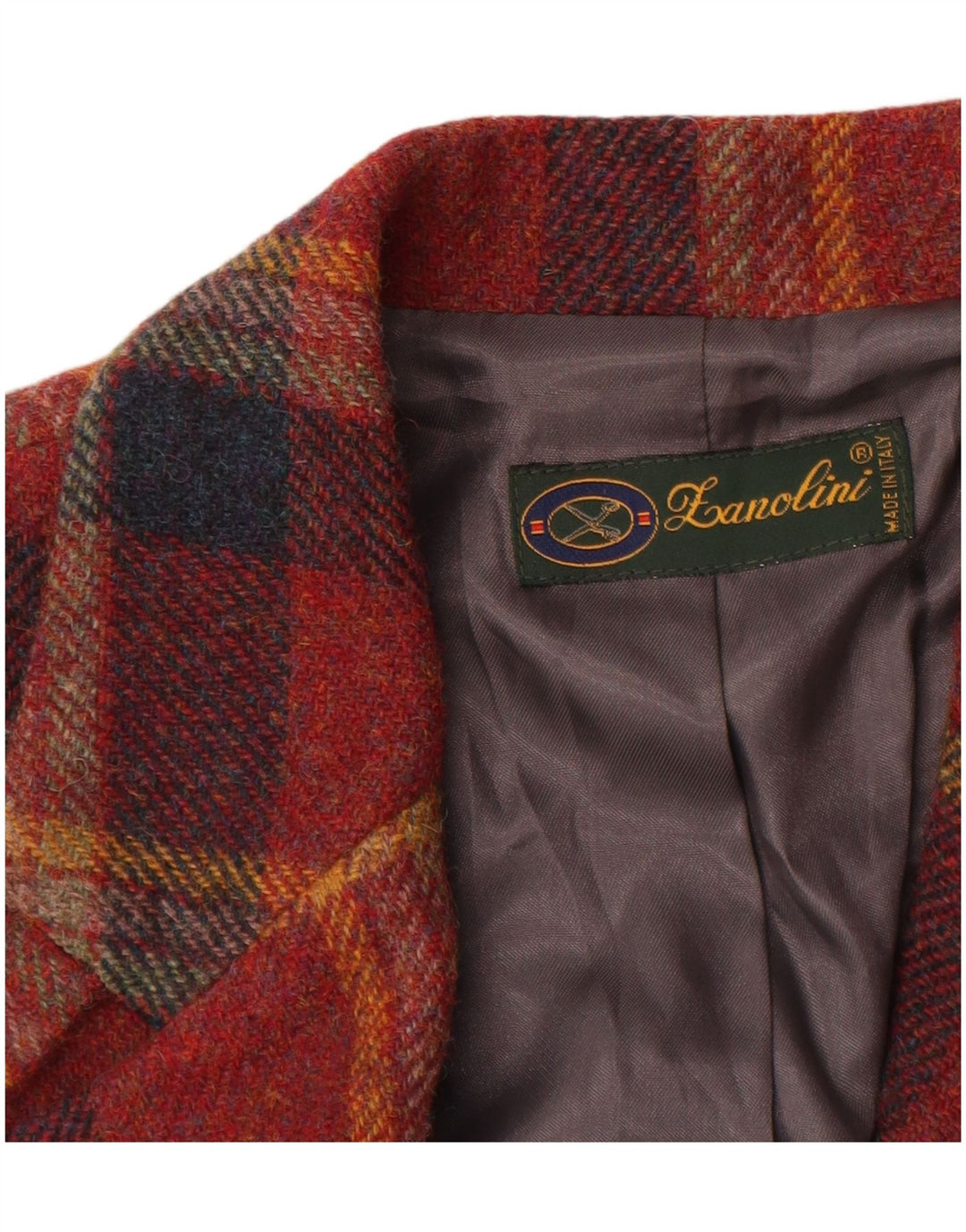 Lanolini Γυναικείο σακάκι 3 κουμπιών σακάκι IT 42 Μεσαίο καφέ μαλλί