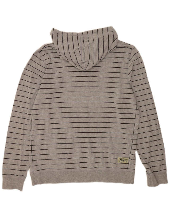 Mossimo Ανδρικό Hoodie Jumper XL Γκρι βαμβακερό ριγέ