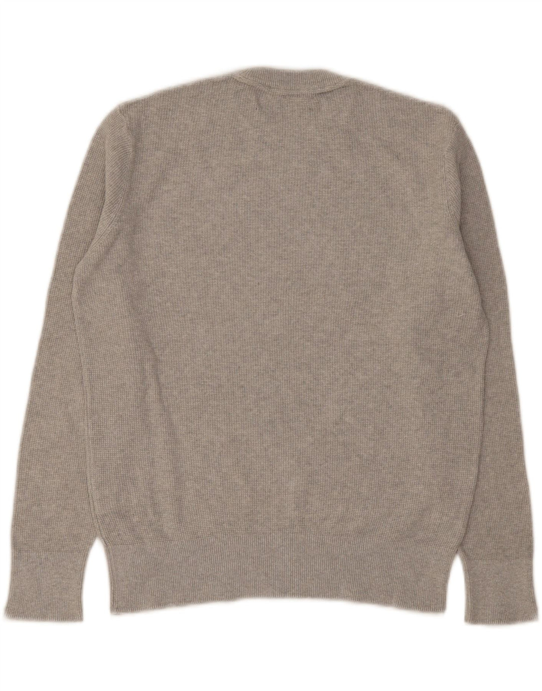 Ανδρικό πουλόβερ Zara Crew Neck Jumper Μικρό Γκρι Βαμβακερό
