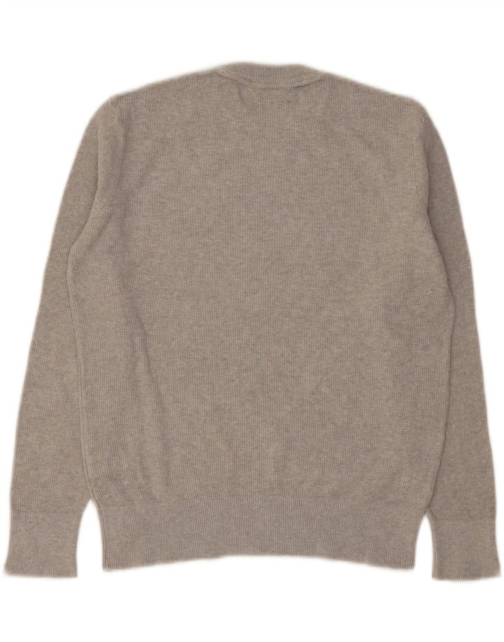 Ανδρικό πουλόβερ Zara Crew Neck Jumper Μικρό Γκρι Βαμβακερό