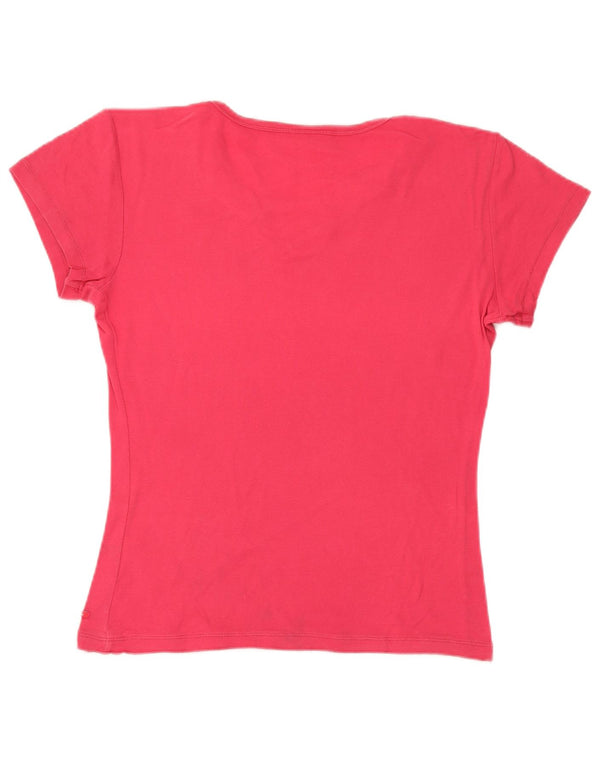 Champion γυναικείο T-Shirt Top UK 18 XL Pink Colourblock