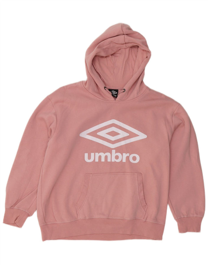 Ανδρικό Umbro Graphic Hoodie Jumper Μεσαίο Ροζ Βαμβακερό