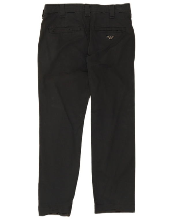 Armani Ανδρικό ίσιο παντελόνι Chino EU 46 Small W30 L28 Γκρι βαμβακερό