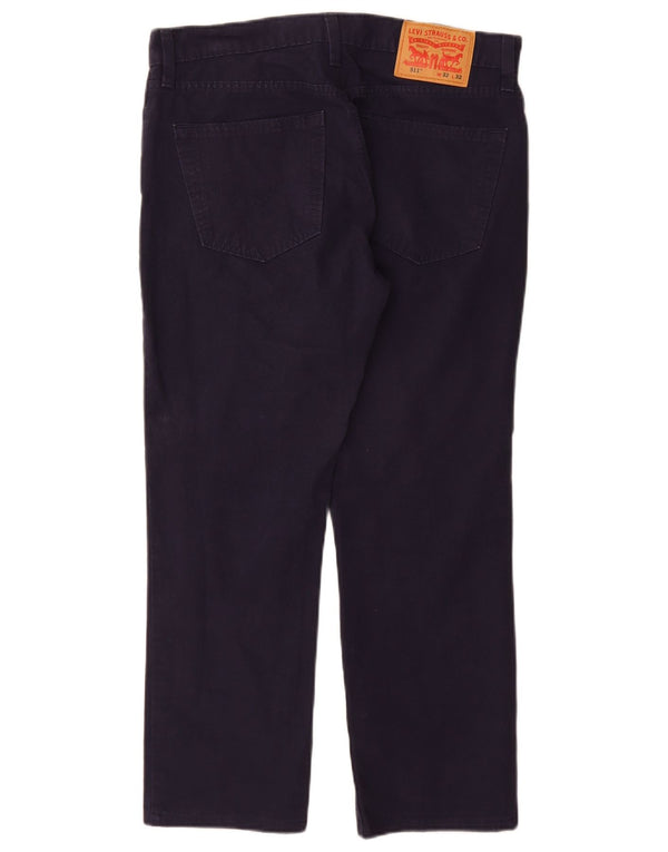 Levi's Mens 511 Slim Casual Παντελόνι W32 L27 Navy Blue Cotton