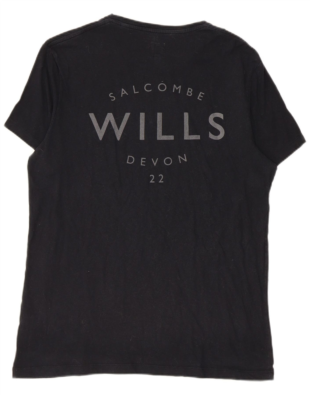 Jack Wills Ανδρικό γραφικό T-Shirt Top Μικρό μαύρο βαμβακερό