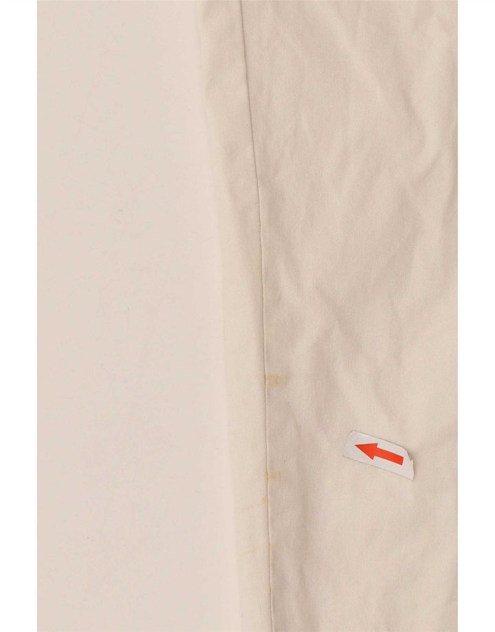 Zara Γυναικείο Slim παντελόνι Chino Medium W32 L30 Λευκό βαμβακερό