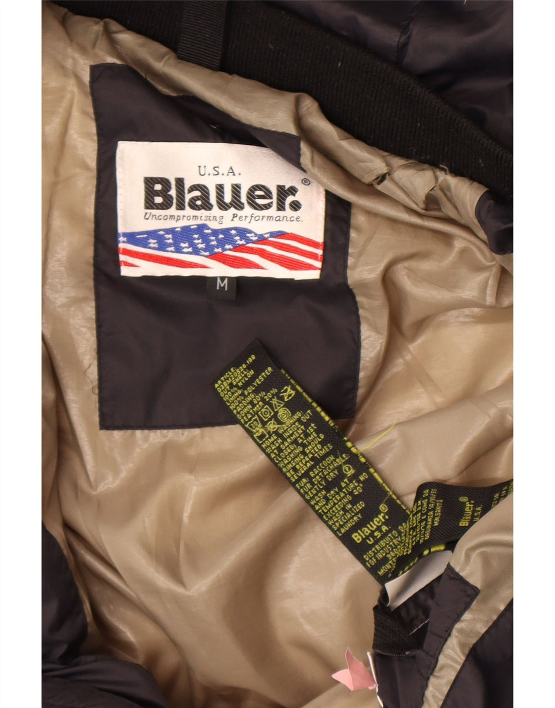 Blauer Ανδρικό μπουφάν με κουκούλα UK 38 Medium Black Nylon