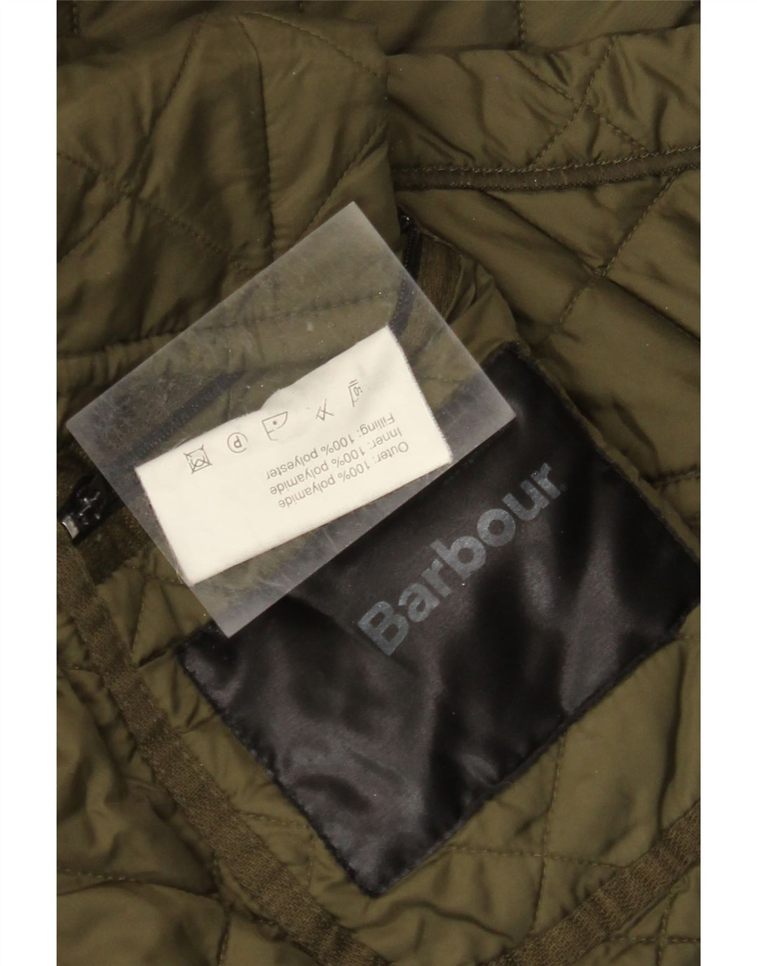 Ανδρικό καπιτονέ μπουφάν BARBOUR UK 40 Large Khaki Polyamide