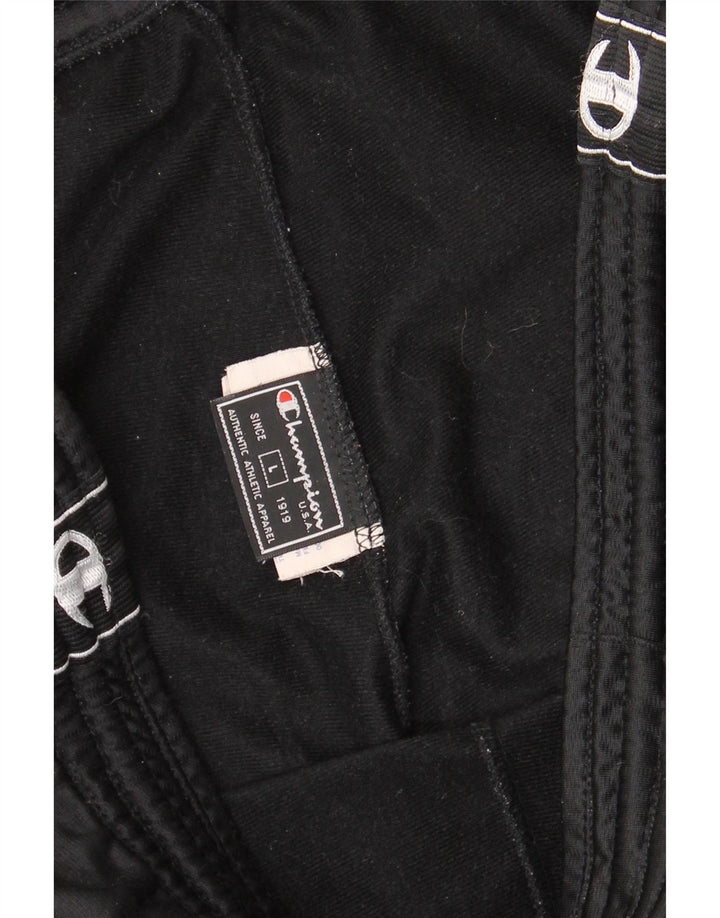 Ανδρική αθλητική φόρμα Champion Graphic Παντελόνι μεγάλο μαύρο πολυεστέρα