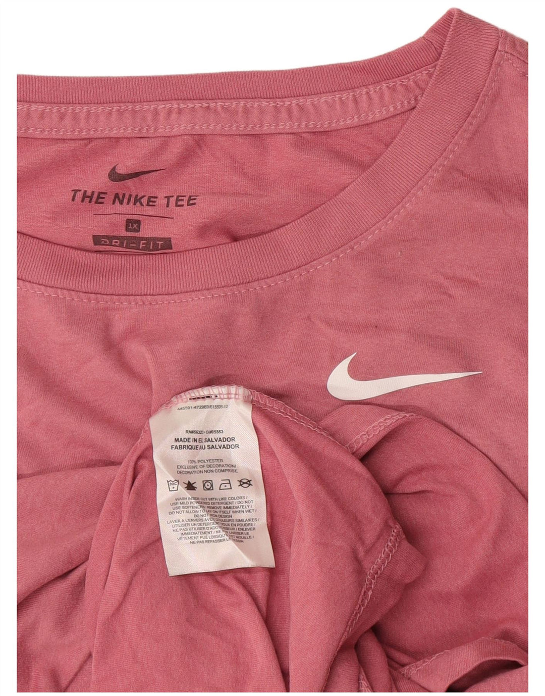 Γυναικείο T-Shirt NIKE Dri Fit Top UK 18 XL Pink Polyester