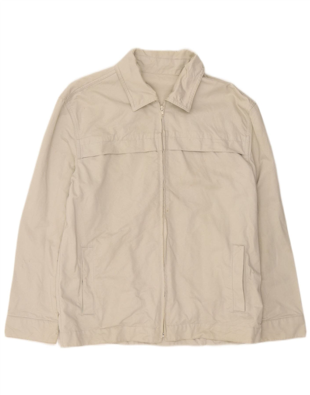 Kappa Ανδρικό Bomber Jacket UK 40 Large Beige Cotton