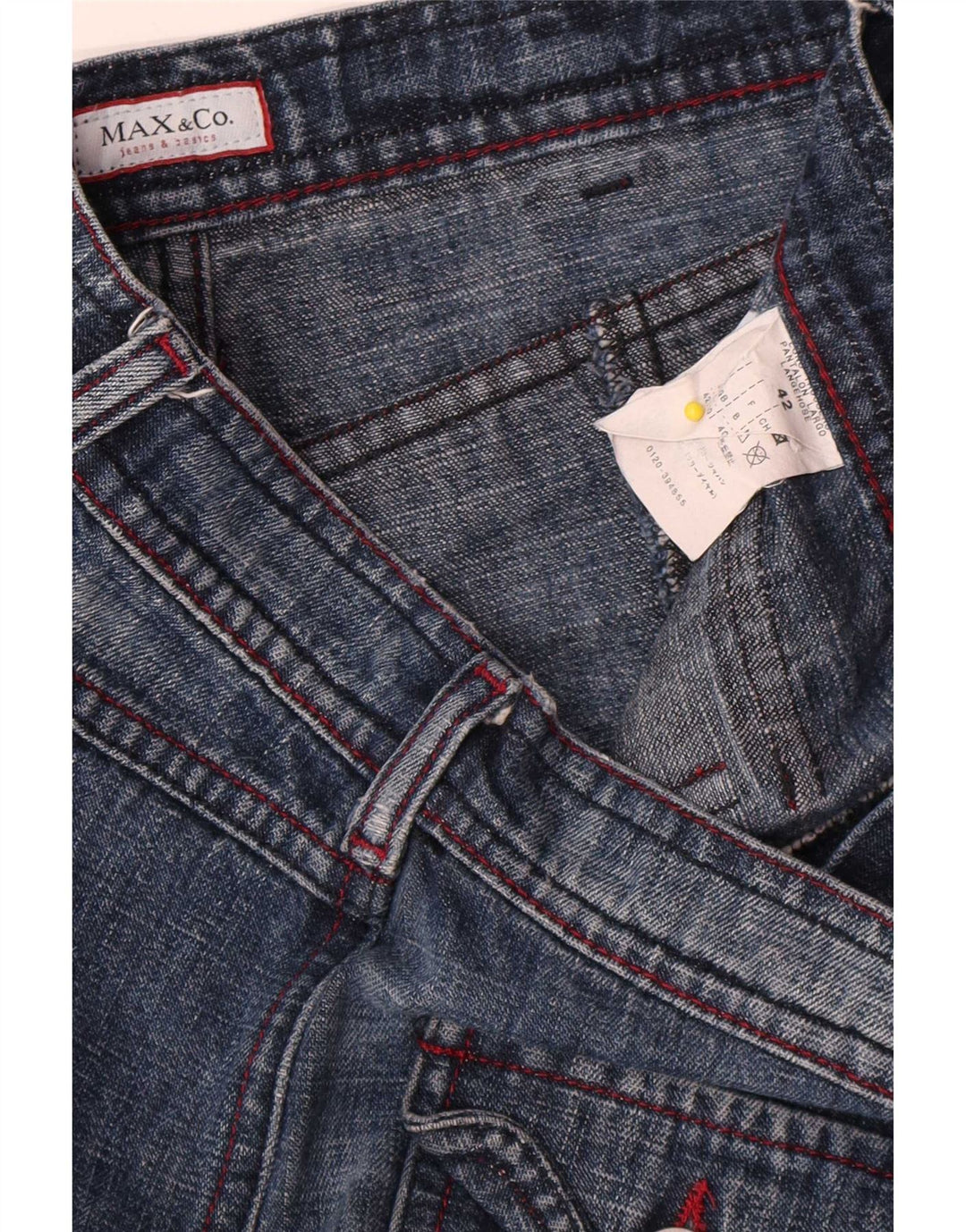 Max & Co. Γυναικεία τζιν με φλάντζα IT 42 Medium W30 L32 Blue Cotton