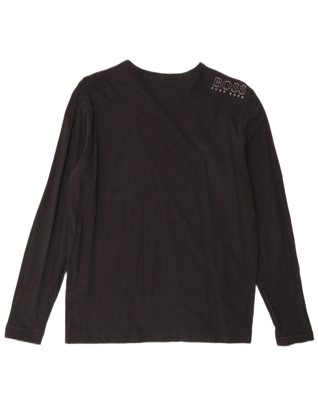 HUGO BOSS Ανδρικό μπλουζάκι με κανονική εφαρμογή, μακρυμάνικο, μικρό, βαμβακερό