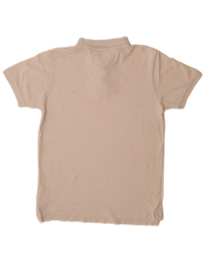 Ανδρικό πουκάμισο πόλο TOMMY HILFIGER Βαμβακερό μεσαίο σε λευκό