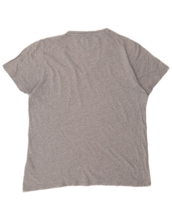 Tommy Hilfiger Γυναικείο T-Shirt Top UK 18 XL Γκρι βαμβακερό