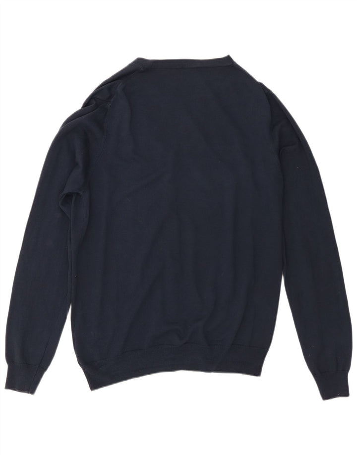 Ανδρικό πουλόβερ με ζακέτα Brooksfield IT 50 Medium Navy Blue Cotton