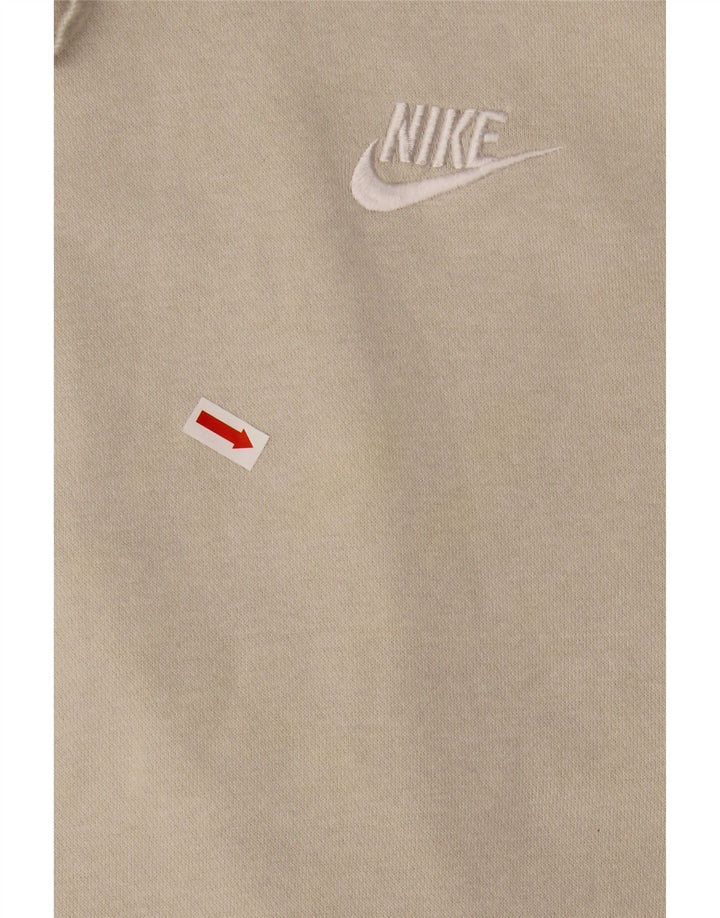 Ανδρικά κουκούλα Nike, μικρό μπεζ βαμβακερό
