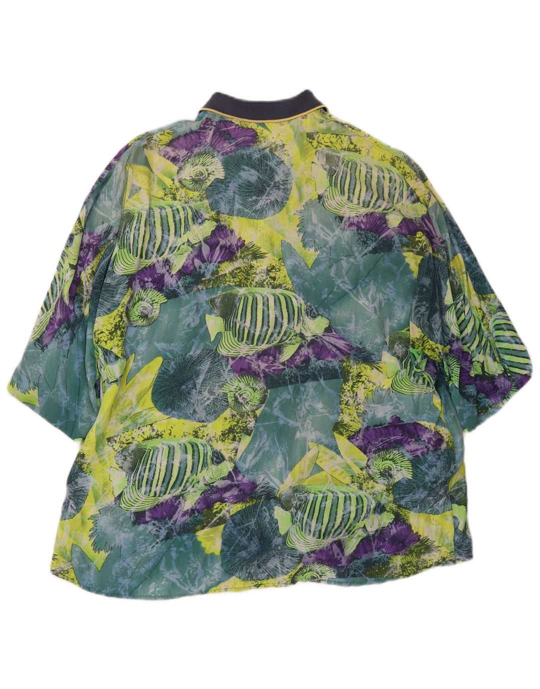 CARREL Ανδρικό πουκάμισο με κοντό μανίκι αφηρημένο σχέδιο, μικρό πολύχρωμο