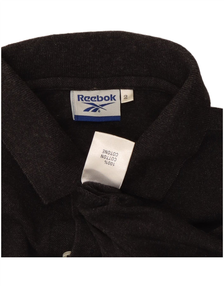 Ανδρικό πουκάμισο πόλο REEBOK από μεσαίο γκρι βαμβακερό