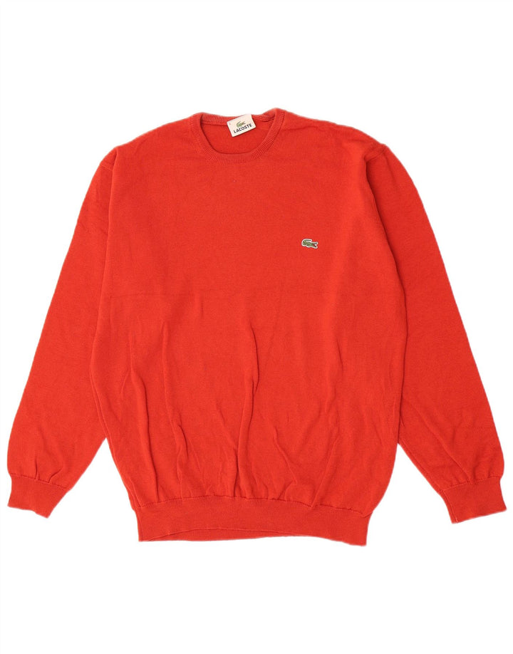 Ανδρικό πουλόβερ Lacoste Crew Neck Jumper Μέγεθος 6 XL Κόκκινο παρθένο μαλλί