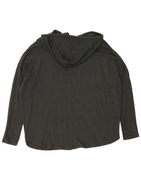 Zara Γυναικεία κουκούλα Oversized μακρυμάνικο UK 10 Small Black