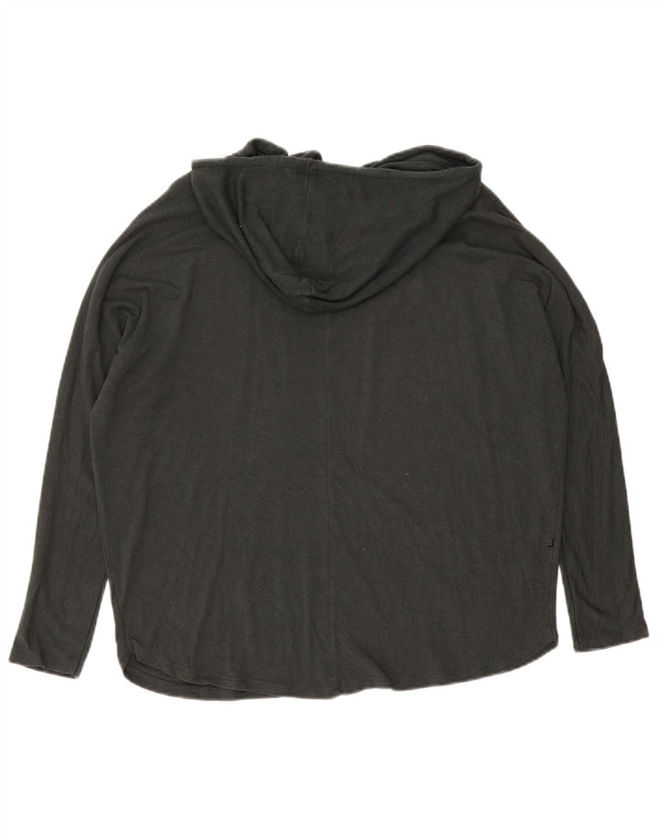 Zara Γυναικεία κουκούλα Oversized μακρυμάνικο UK 10 Small Black